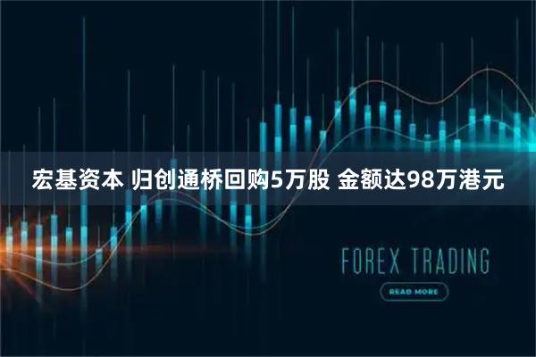 宏基资本 归创通桥回购5万股 金额达98万港元